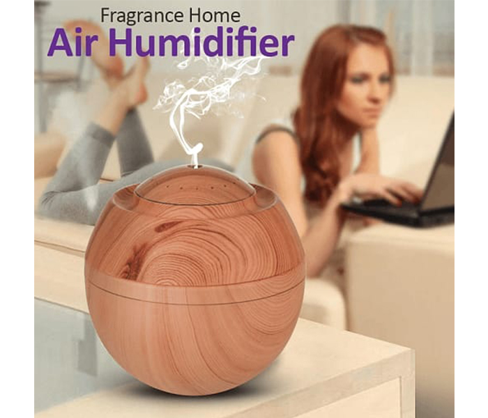 MQ Multi-Color Wooden Finish Fragrance Home Aroma Essential Oil Mist Air Humidifier - Zoom Image 2