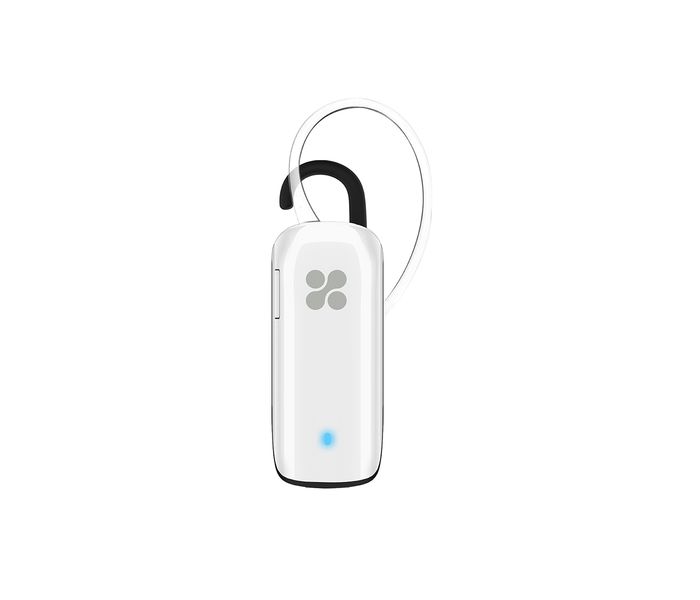 Promate Mondo Ultra Slim Wireless Mono Bluetooth Headset, White - Zoom Image 7