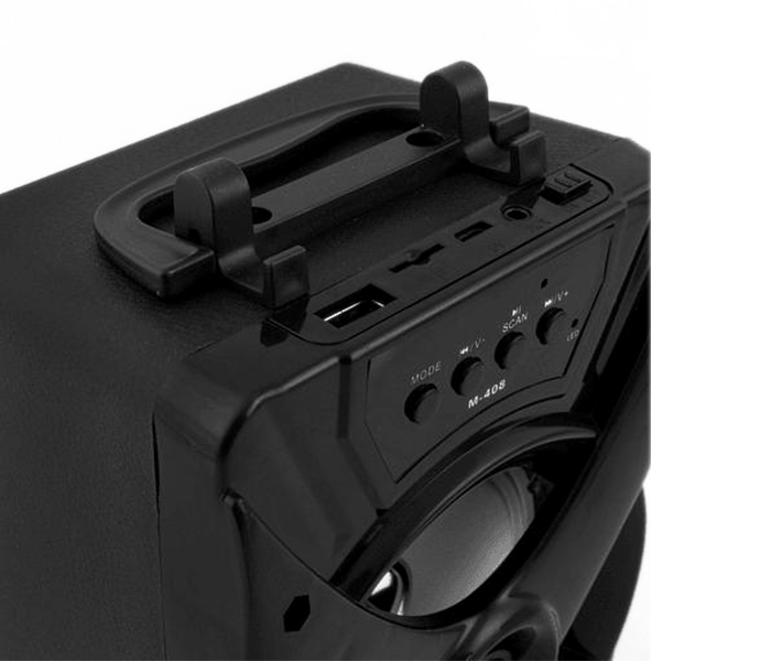 M-408 Portable Speaker System with Bluetooth - Black - Zoom Image 4