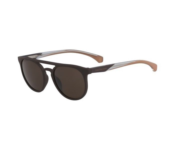 Calvin Klein CKJ877S 256 Cat Eye Brown Frame & Brown Mirrored Sunglasses for Unisex - Zoom Image