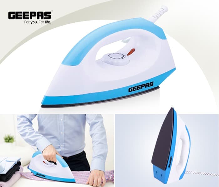 Geepas GDI7782 Dry Iron with Temperature Control - White and Blue - Zoom Image 4