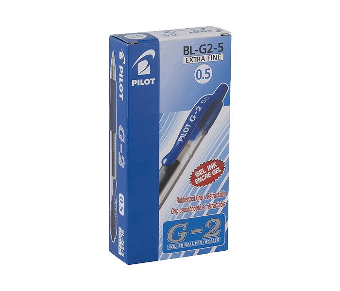 Pilot BL-G2-5 Retractable Gel Pen - Blue, Pack of 12 - Zoom Image 3