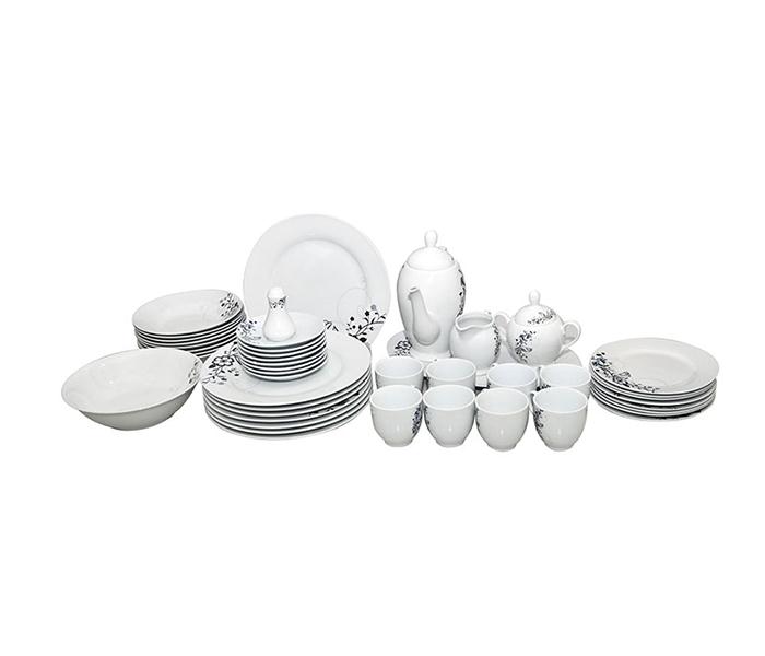 Royalford RF4841 Porcelain Ware Dinner Set - 49 Pieces - Zoom Image