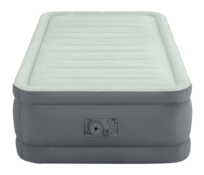 Intex ZX-64902 Inflatable Twin Size Premaire I Fiber-Tech Airbed - Grey - Zoom Image