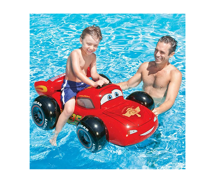 Intex ZX-58576 Cars Ride-On Floating Raft - Red - Zoom Image 1