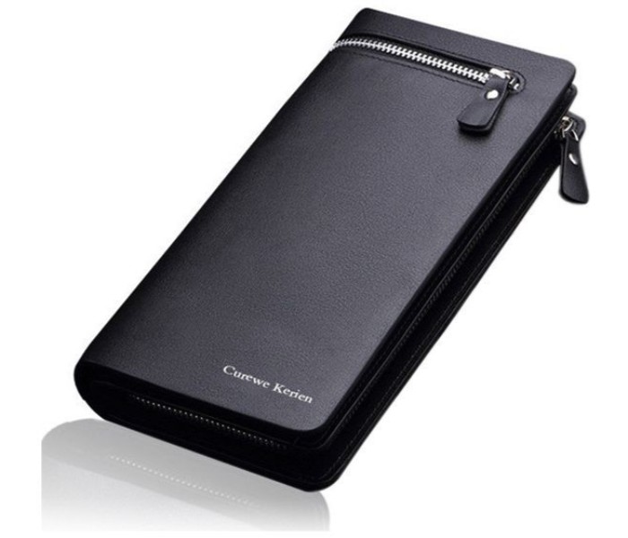 Card Holder Long Wallet for Men CH01B Black - Zoom Image 2