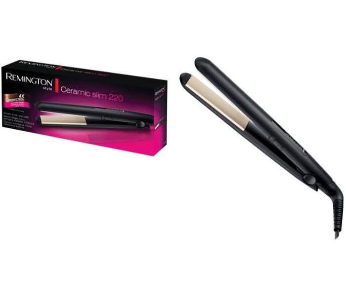 Remington RES1510 Ceramic Slim Hair Straightner 220°C 4X Protection Black - Zoom Image 4