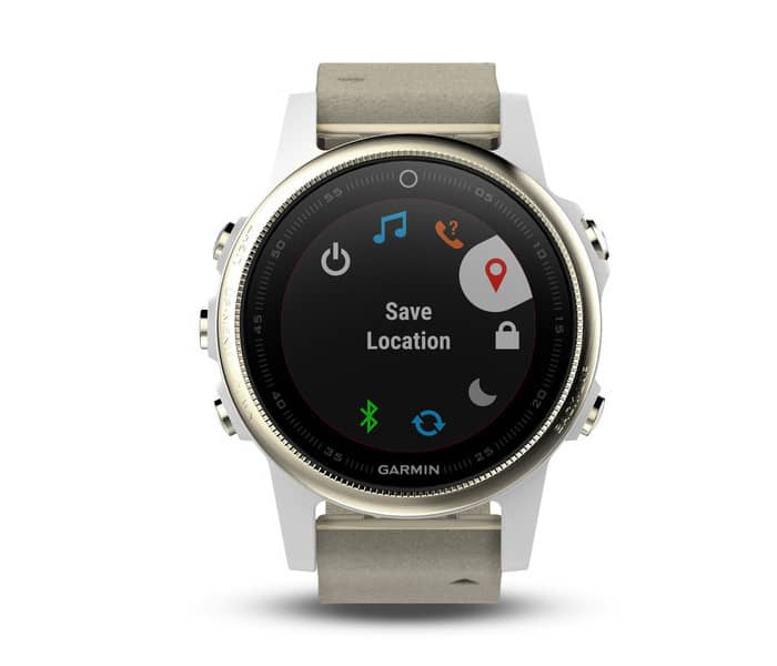 Garmin Fenix5S Sapphire Multisport Smart Watch With Suede Band- Grey - Zoom Image 3