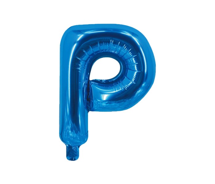 Party Time P-B-803249 Letter P 16 Inch Foil Balloon Blue - Zoom Image