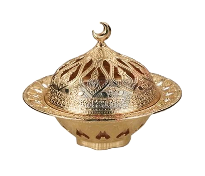 Royalford RF8359 Vintage Dates Bowl with Lid - Gold - Zoom Image 1