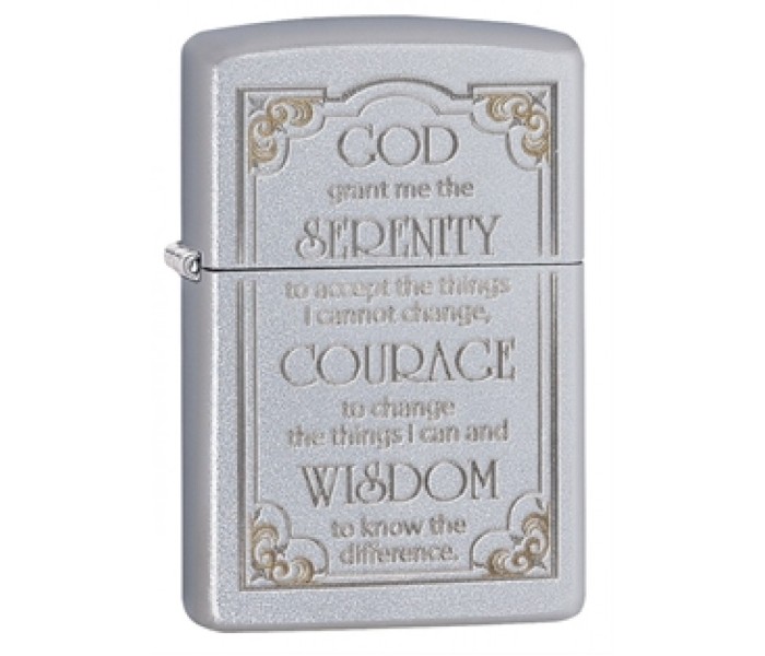 Zippo 28458 205 Serenity Prayer Lighter Silver - Zoom Image 2