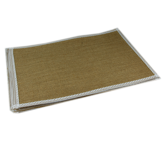 Taqdeer 851-86 Jute Decorative Table Mat - 12Pcs Set - Zoom Image 3