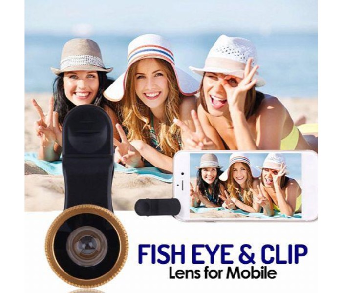 Universal Wide Angle Selfie Cam lends, 180 Degree Fish Eye and Clip Lens for Mobile Phone Camera FEL180 Black and multi color  - Zoom Image 5