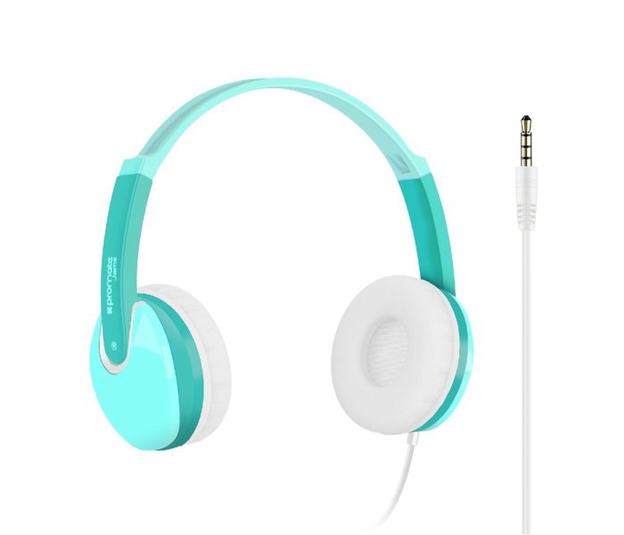 Promate Jamz Kiddie Over-The-Ear Wired Stereo Headset with HD Sound - Light Blue - Zoom Image 5