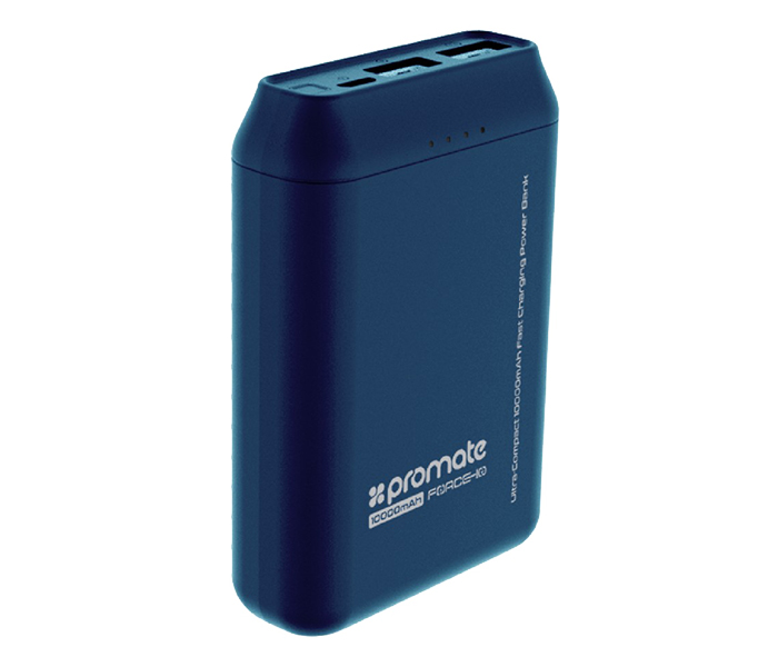 Promate Force-10 10000mAh Ultra Compact Fast Charging Power Bank - Blue - Zoom Image 5