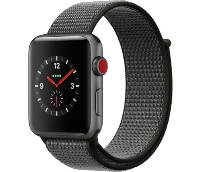 Apple Watch MQK62 Series 3 - 42mm Aluminum Case with GPS+Cellular Sport Loop, Dark Olive - Zoom Image 1