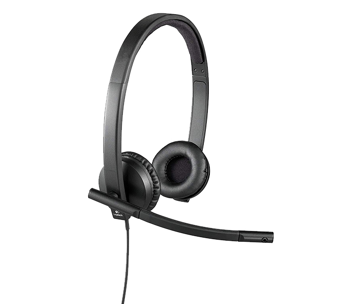 Logitech 981-000575 H570E USB Wired Stereo Headset - Black - Zoom Image 1