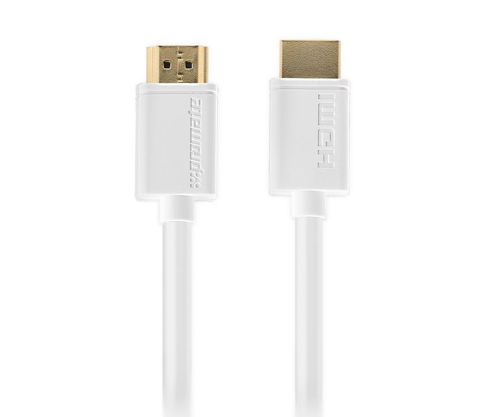 Promate LinkMate-H1L Premium 24K Gold Plated HDMI Cable - White - Zoom Image 7