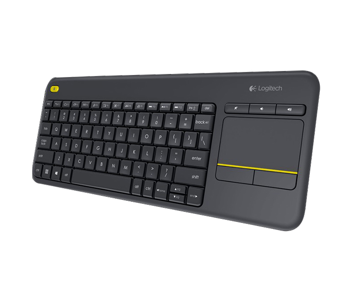 Logitech 920-007153 K400 Plus Wireless Keyboard with Touchpad - English & Arabic, Black - Zoom Image 1