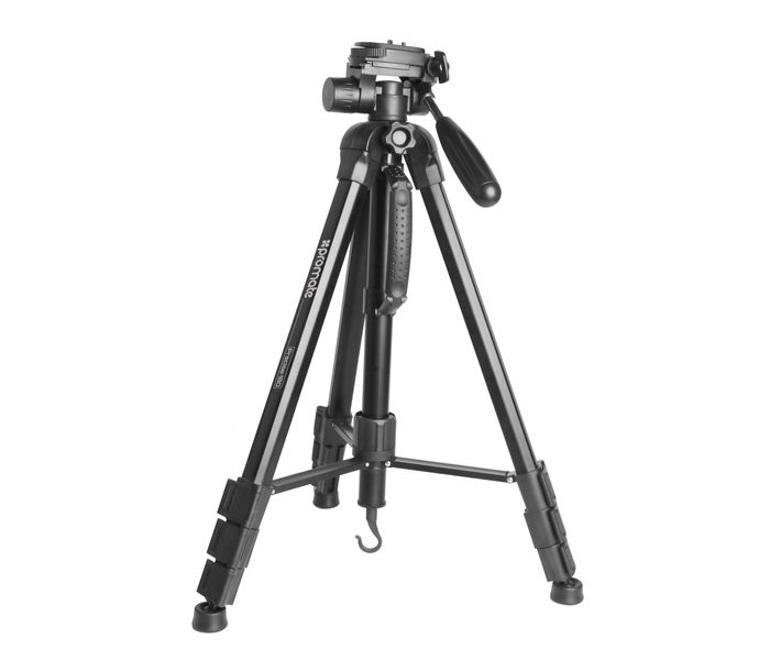 Promate Precise-180 4-Section Convertible Aluminum Alloy Tripod with Integrated Monopod, Black - Zoom Image 8