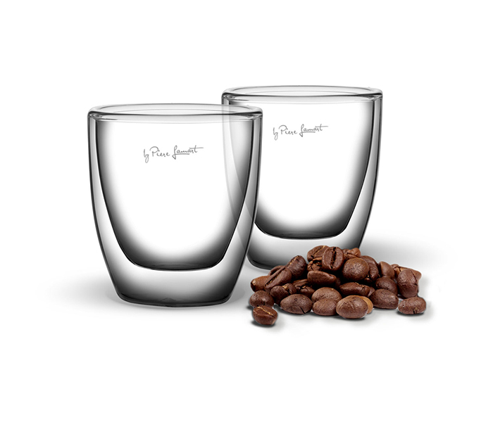 Lamart LT9009 Vaso 80ML Espresso Glass Set, Clear - 2 Pieces - Zoom Image 1