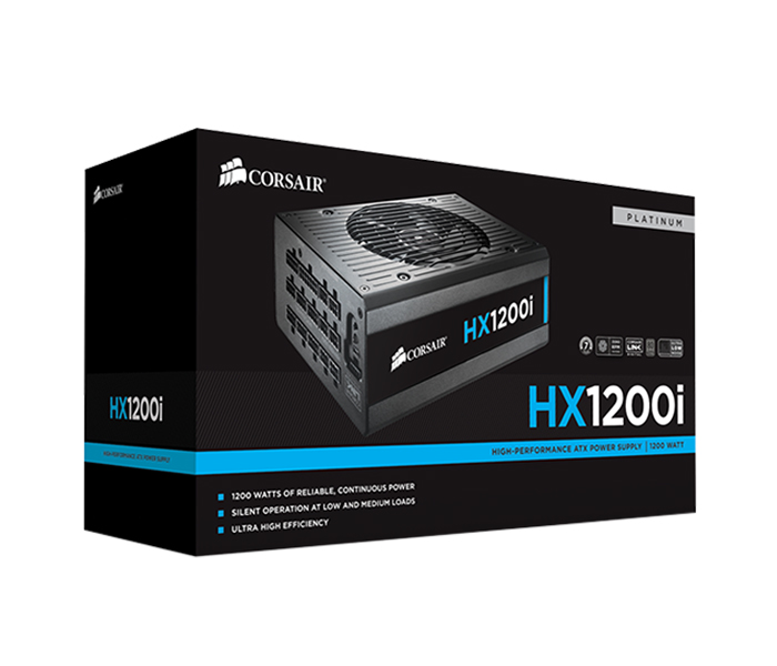 Corsair CP-9020070-UK HXi Series HX1200i High-Performance ATX 1200W 80 Plus Platinum Certified PSU - Black - Zoom Image 5