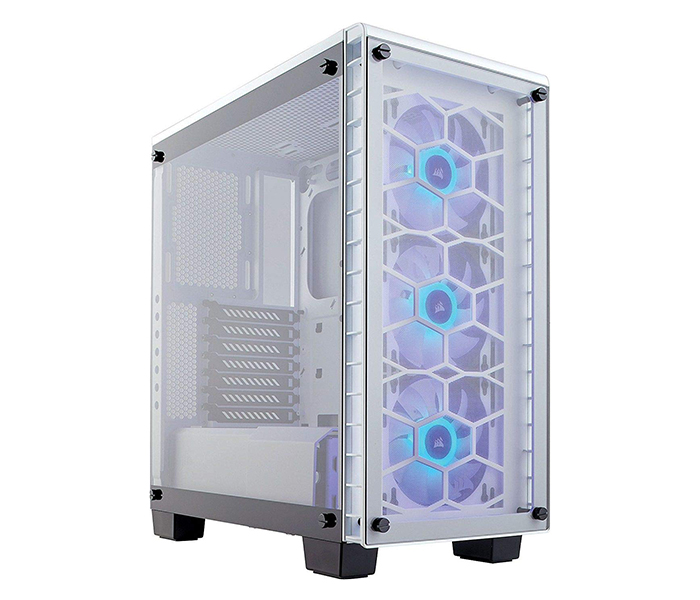 Corsair CC-9011129-WW Crystal Series 460X RGB Compact ATX Mid-Tower Case - White - Zoom Image 4