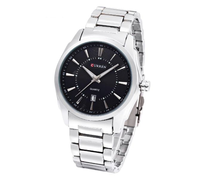 Curren 8072 Stainless Steel Analog Watch For Men Silver And Black - Zoom Image 1