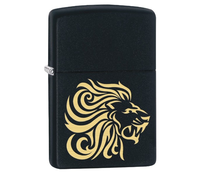 Zippo 29688 Lion Head Lighter Yellow and Black - Zoom Image