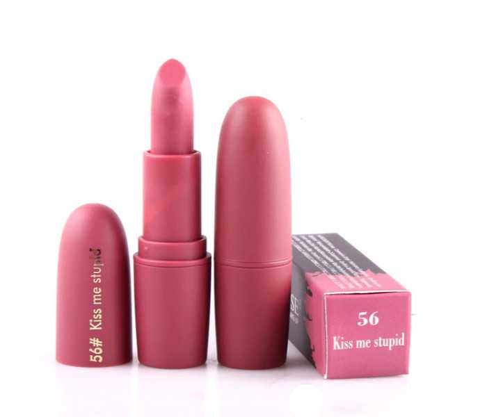 Miss Rose 7301-026A24 Matte Finish Velvet Waterproof Lipstick 56 Kiss Me Stupid - Zoom Image