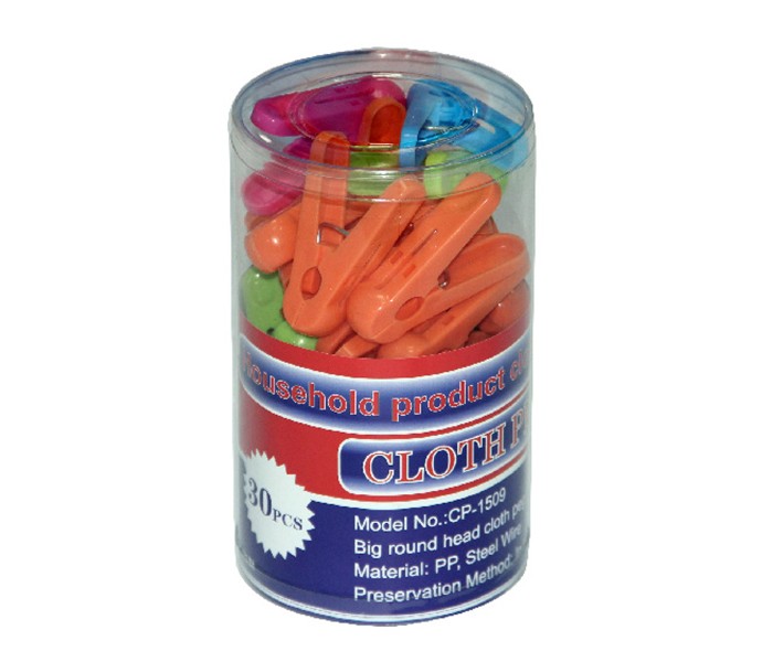 In-house CP-1509 30 Pieces Plastic Cloth Pegs Assorted - Zoom Image 1