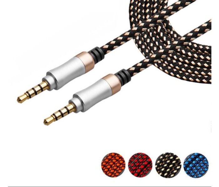 Universality High Hard Quality 3.5 Standard AUX 1.5 M Audio Cable for Car, Laptop and Mobile AC65 Assorted - Zoom Image 1