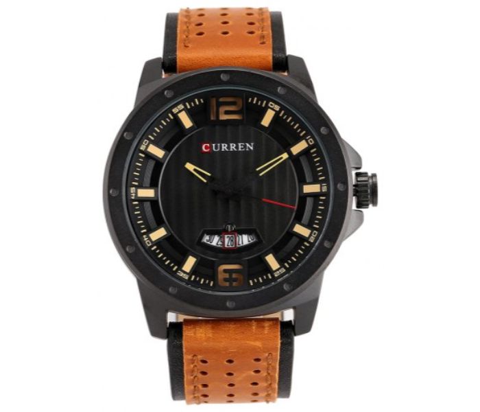 Curren 8293 Analog Quartz Watch For Men Brown - Zoom Image 4