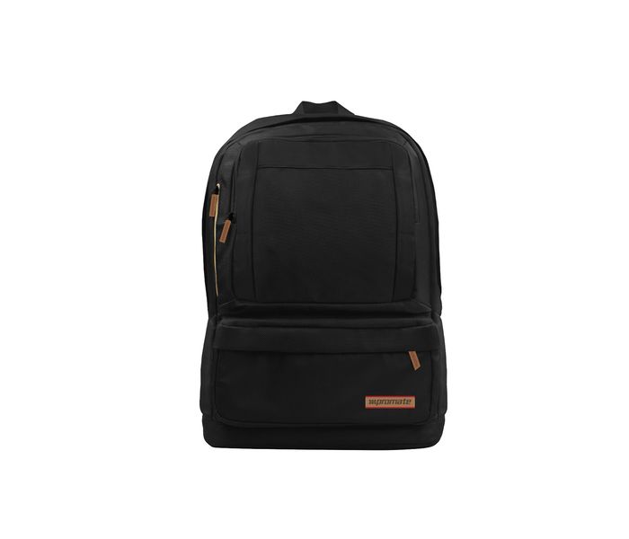 Promate Drake 15.6 inch Premium Laptop Backpack with Multiple Pocket Options, Black - Zoom Image 7