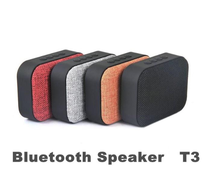 T3 Universal Multi-Color Outdoor Portable Mini Wireless Bluetooth Speakers With TF Card, Flash Drive and FM Support - Black - Zoom Image 3