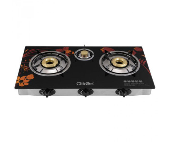 Clikon CK4254-N Three Burner Gas Stove - Zoom Image