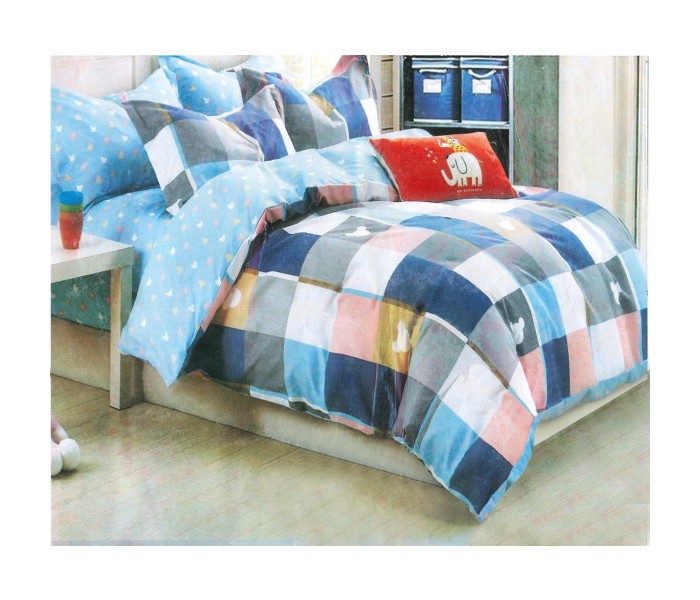 Okko OK33841 Single Quilt, Bedsheet with Pillow Cover Multicolor - Zoom Image 1