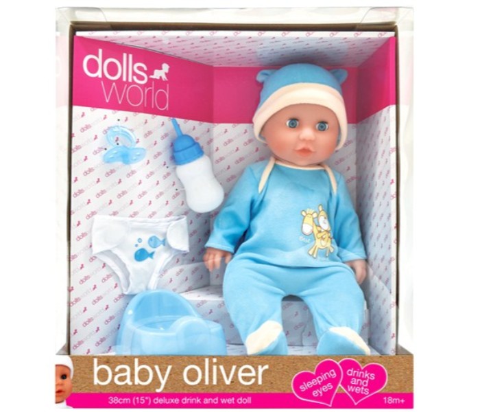 Dolls World 8819 Baby Oliver - Blue - Zoom Image