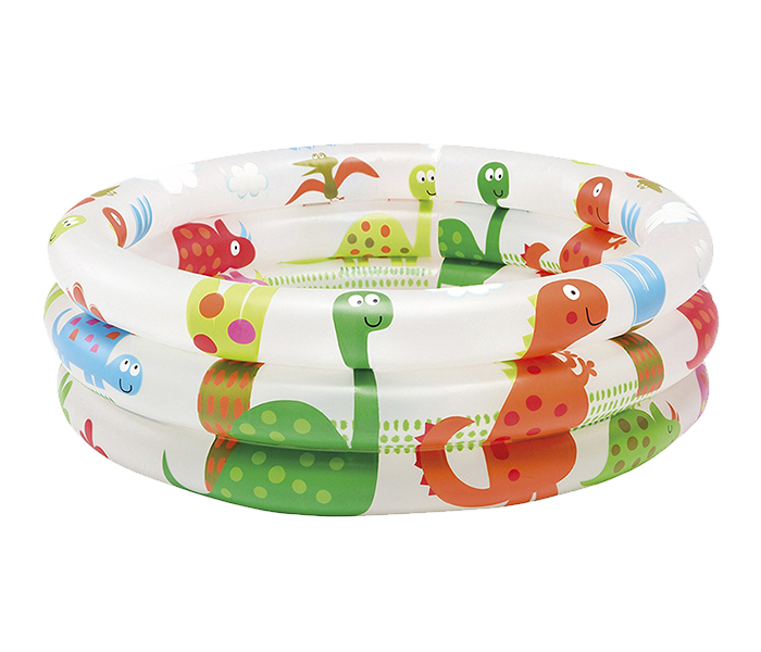 Intex ZX-57106 61 x 22CM Inflatable 3-Rings Dinosaur Baby Pool - Zoom Image 2