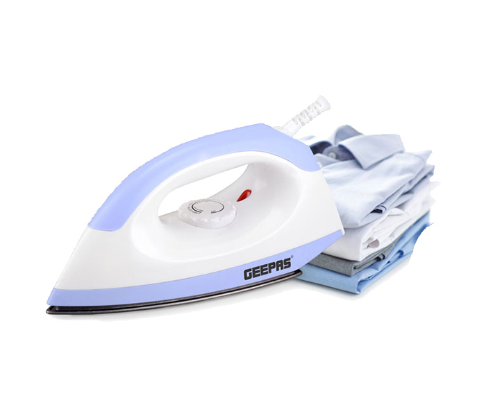 Geepas GDI7795 1200 Watts Dry Iron with Non-Stick Coating Soleplate - Zoom Image