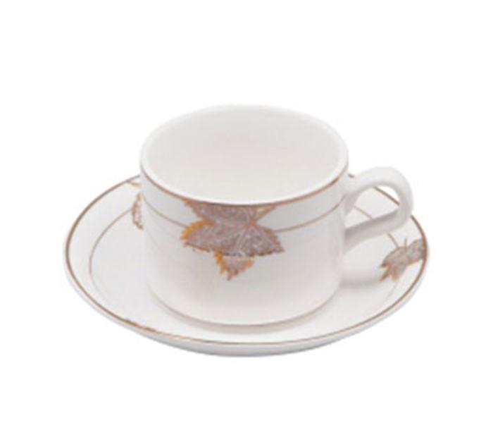 Royalford RF7286 Porcelain Cup & Saucer - 12 Pieces - Zoom Image