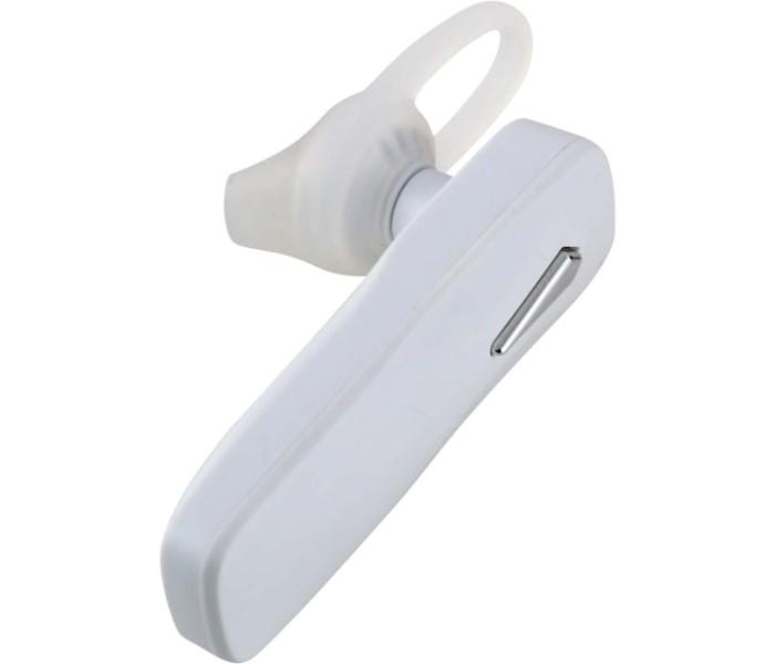 Light Weight Wireless Bluetooth Single Ear Mono Headset With Mic - White - Zoom Image 5