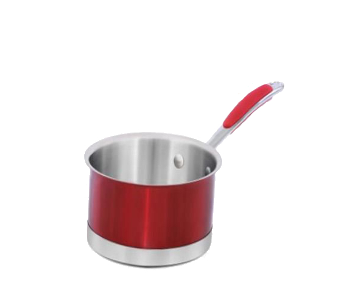 Royalford RF7414 Stainless Steel Sauce Pan - Red - Zoom Image