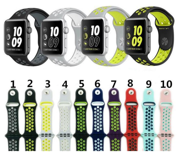 New Design Convertible Strap Band for Apple Watch 1, 2, 3 and 4 with Sweat Proof SPRB42 Multicolor - Zoom Image 3