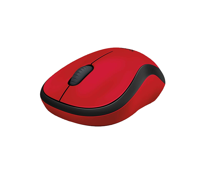 Logitech 910-004880 M220 Silent 2.4GHz Wireless Mouse - Red - Zoom Image 1