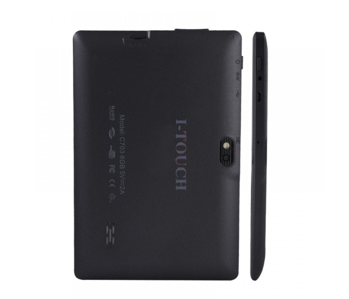 iTouch C702, Tablet 7 inch, Android 4.4.2, 8GB, 1GB DDR3, Wi-Fi, Quad Core, Dual Camera Black - Zoom Image 2