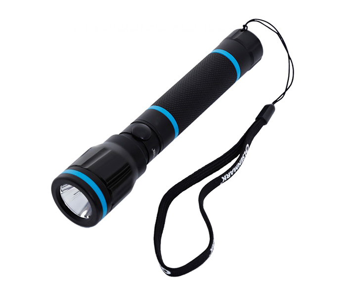 Olsenmark OMFL2657 152MM Rechargeable Waterproof LED Flashlight, Black - Zoom Image 1