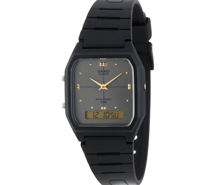 Casio AW-48HE-8AVDF (CN) Mens Casual Analog and Digital Watch Black - Zoom Image 5