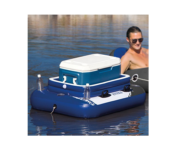 Intex ZX-58821 Inflatable Mega Chill 2 Pool Cooler - White & Blue - Zoom Image 1