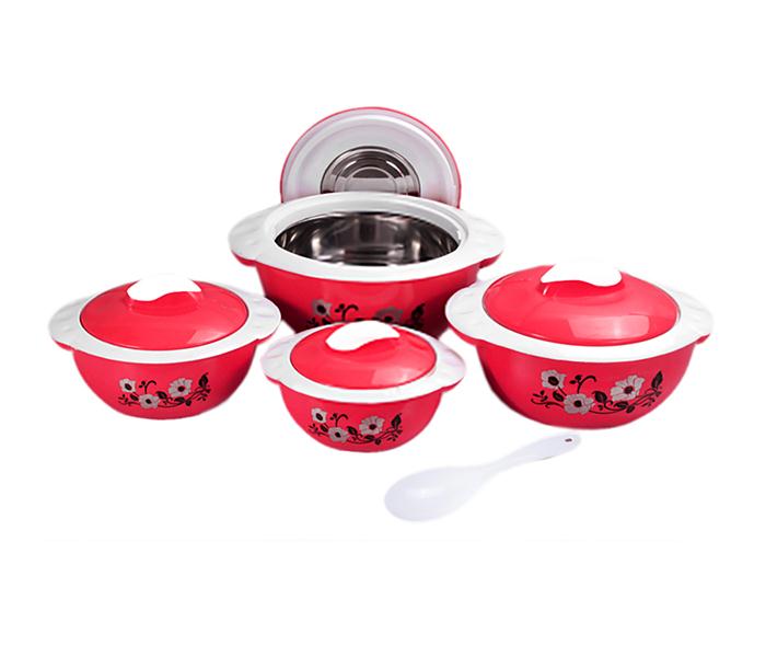 Olympia OE-2003 Casserole Set with Serving Spoon - Red, 4 Pieces - Zoom Image